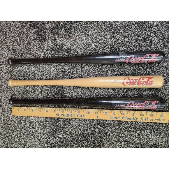 3 mini Coca Cola bats #A92 - Picture 3 of 9
